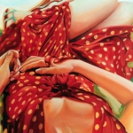 La robe à pois - Huile sur toile - 1989 - 73 cm x 92 cm - (vendu/sold) 