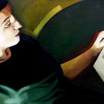 La lecture - Huile sur toile - 2006 - 54 cm x 73 cm