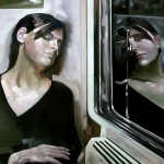 TGV - Huile sur toile - 2007 - 92 cm x 73 cm - (vendu/sold)
