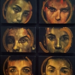 6 visages - Assemblage de 6 formats - 33cm x 24cm