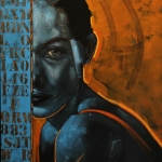 "Sans titre" Acryl sur toile - 92 cm x 73 cm