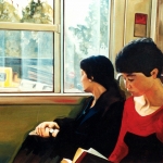 Bus - Huile sur toile - 1995 - 92 cm x 73 cm - (vendu/sold)