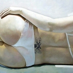 Le tattoo d'Isabelle - Huile sur toile - 2007 - 130 cm x 97 cm - (vendu/sold)